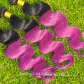 7A Ombre Brazilian Hair Body Wave Two Tone Color Purple Hair Extensions Body Wave Paypal Accept 3 Bundles Free Shipping